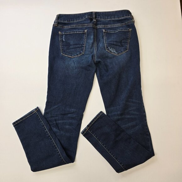 American Eagle Jeggings size 6 Dark Wash - Picture 2 of 8